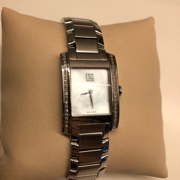 MOVADO Diamond Accented Stainless Steel Watch - Picture 2 of 5